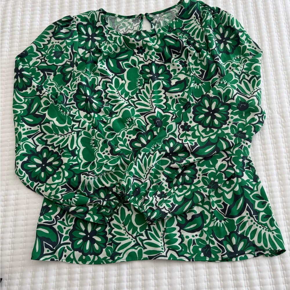 Loft Outlet Long Sleeve Floral Top